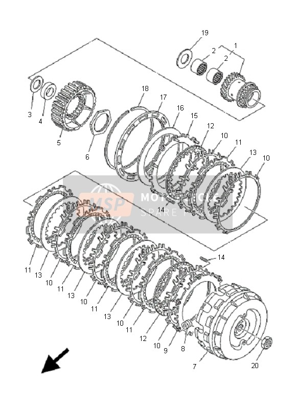 Yamaha XP500A T-MAX 2007 Clutch for a 2007 Yamaha XP500A T-MAX